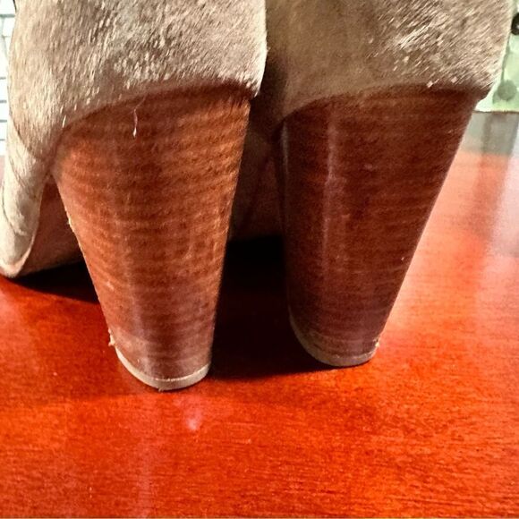 Joie Tan Suede Leather Booties Size 8 - Picture 9 of 11